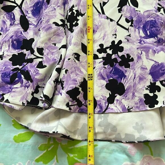 Naeem Khan Silk Mermaid Style Midi Floral Dress - 6 - Picture 7 of 15